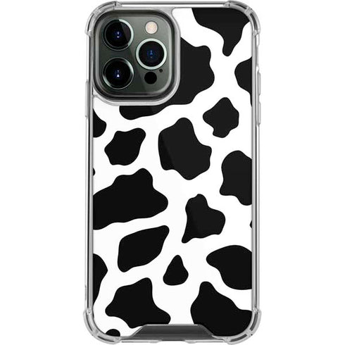 Cow Print iPhone 15 Pro Max Clear Case